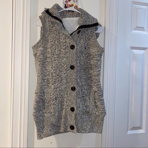 Warm & Fuzzy Sherpa-lined Long Sweater Vest
